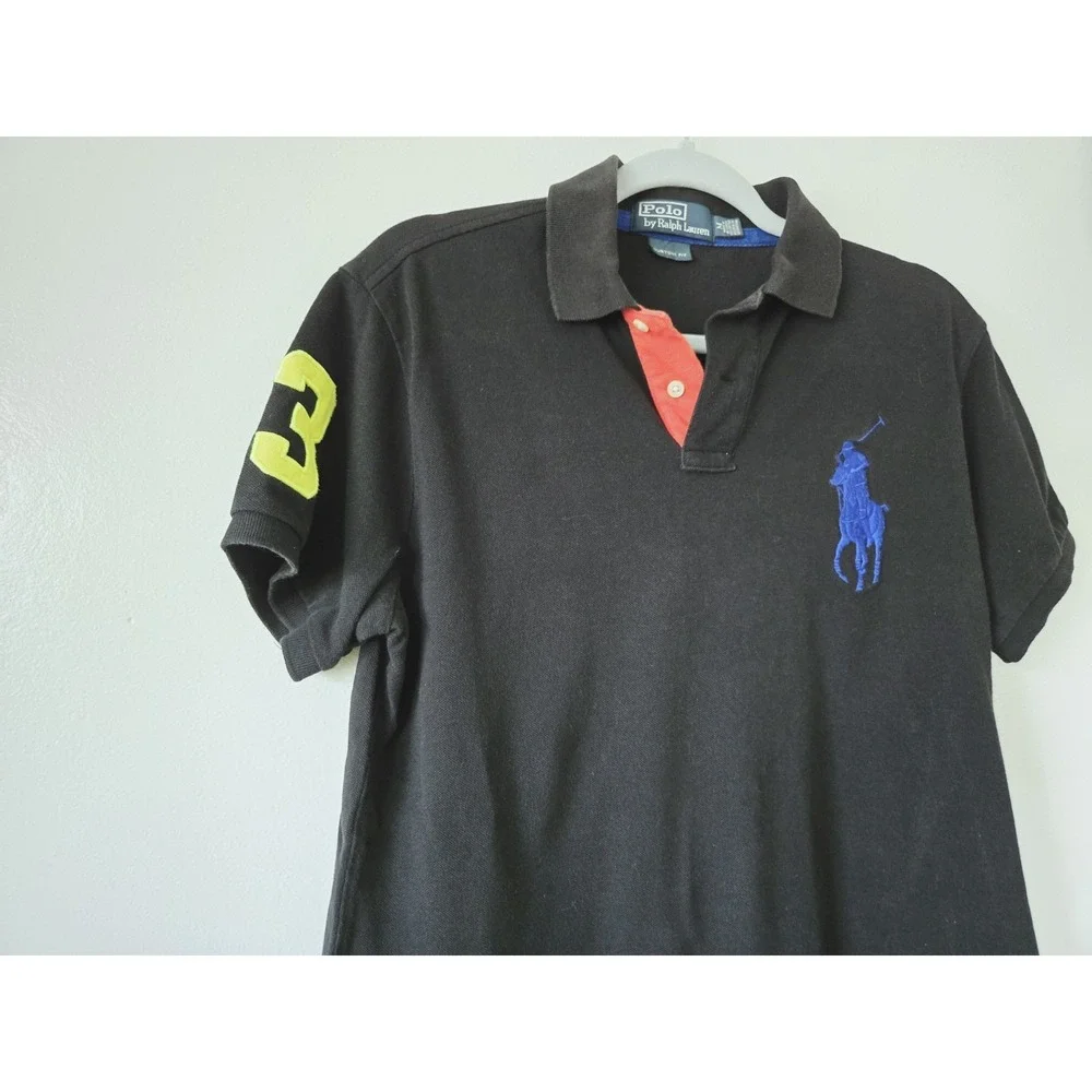 VTG‎ POLO RALPH LAUREN CUSTOM FIT BIG PONY POLO SHIRT MEN'S SIZE M